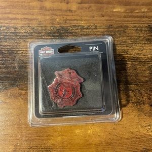 Harley Davidson firefighter pin